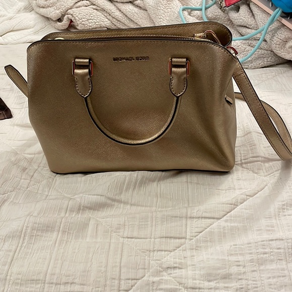 Michael Kors Handbags - Metallic Gold Michael Kors Purse